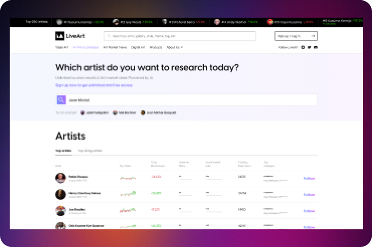 Редизайн платформы LiveArt и новые разделы